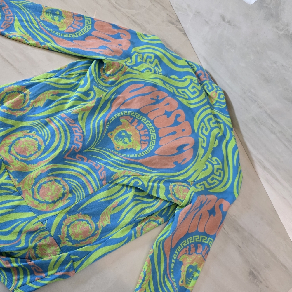 Versace Colorful Long Sleeve Bodysuit - Picture 12 of 13